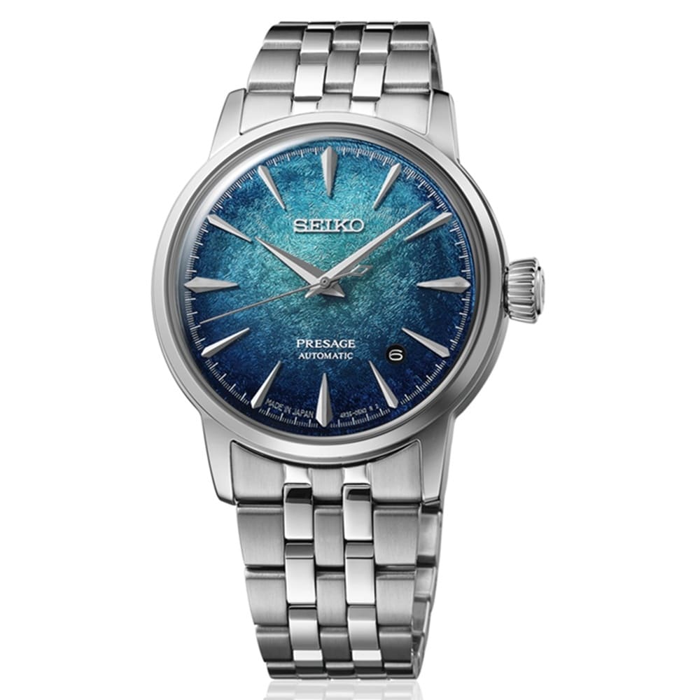 Seiko Presage Presage Cocktail Time Crushed Ice Emerald Mist 38mm Mens Watch Blue Seiko Presage Presage Cocktail Time Crushed Ice Emerald Mist 38mm Mens Watch Blue