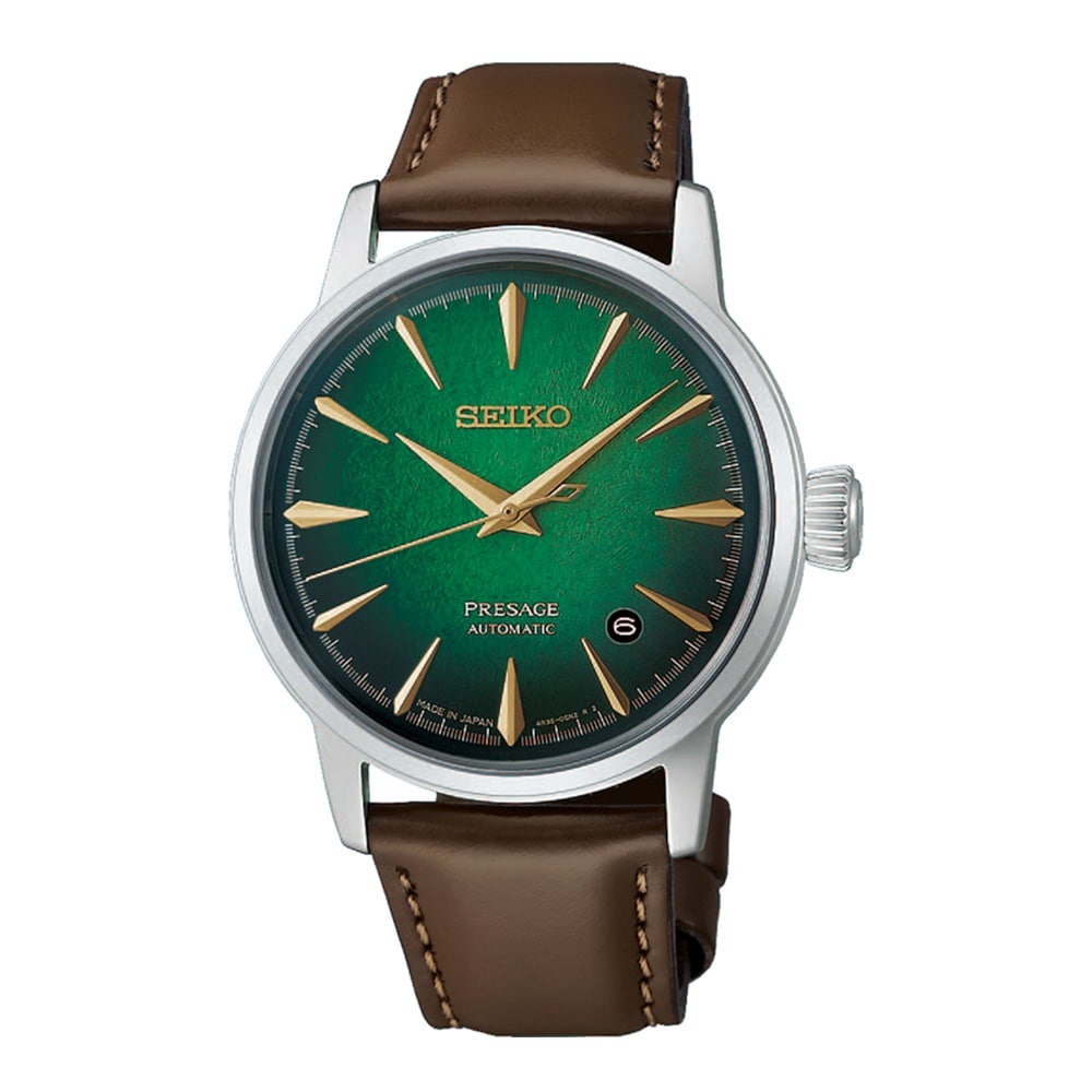 Seiko Presage Presage Cocktail Time Crushed Ice Mint Mist 38mm Mens Green Watch Seiko Presage Presage Cocktail Time Crushed Ice Mint Mist 38mm Mens Green Watch