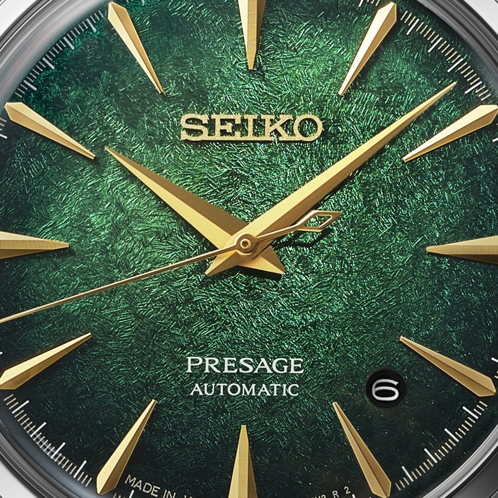 Seiko Presage Presage Cocktail Time Crushed Ice Mint Mist 38mm Mens Green Watch Seiko Presage Presage Cocktail Time Crushed Ice Mint Mist 38mm Mens Green Watch