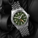 Seiko 5 Sports 5 Sports Field GMT Khaki Drill Green Mens Watch