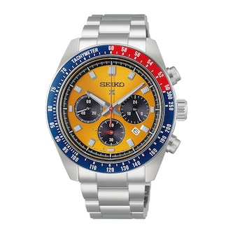 Seiko Prospex Speedtimer ‘Racing’ Solar Chronograph 41.5mm Mens Watch Yellow Seiko Prospex Speedtimer ‘Racing’ Solar Chronograph 41.5mm Mens Watch Yellow