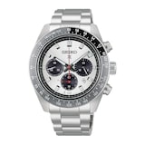 Seiko Prospex Speedtimer “Racing” Solar Chronograph 41.5mm Mens Watch Silver