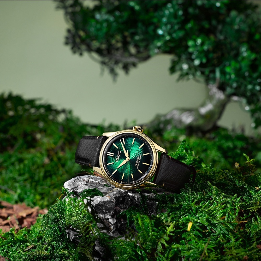 Seiko Presage Presage Classic Series x Tradman’s Bonsai Limited Edition 38mm Mens Watch in Matsuba-iro green Seiko Presage Presage Classic Series x Tradman’s Bonsai Limited Edition 38mm Mens Watch in Matsuba-iro green