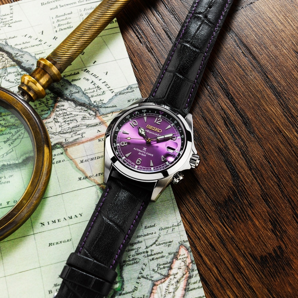 Seiko Prospex Prospex 145th Anniversary Alpinist Automatic Limited Edition 39.5mm Mens Watch Edo Purple Seiko Prospex Prospex 145th Anniversary Alpinist Automatic Limited Edition 39.5mm Mens Watch Edo Purple