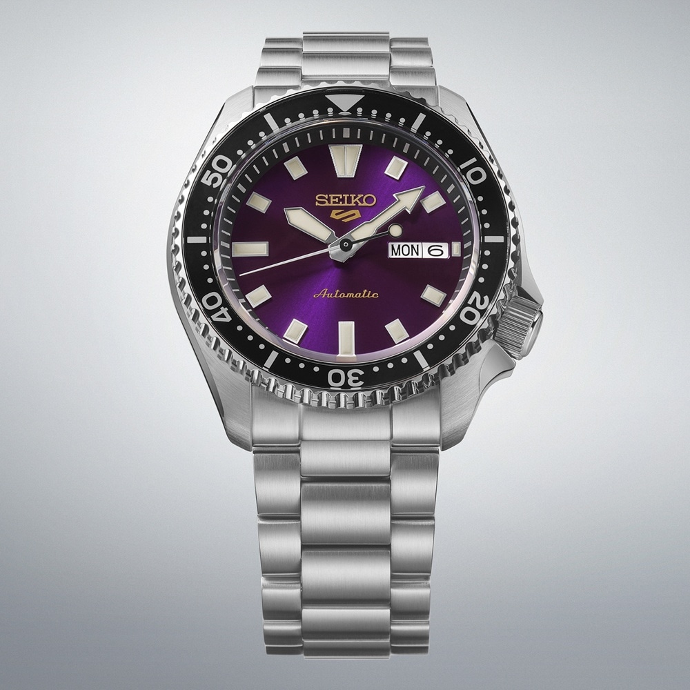 Seiko 5 Sports 5 Sports 145th Anniversary SKX Limited Edition 42.5mm Mens Watch Edo Purple Seiko 5 Sports 5 Sports 145th Anniversary SKX Limited Edition 42.5mm Mens Watch Edo Purple