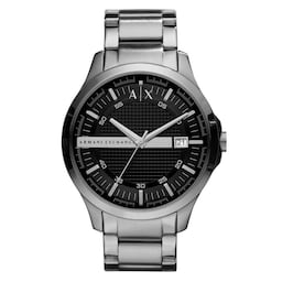 17430034 - Hampton Three-Hand Date Stainless Steel Mens Watch