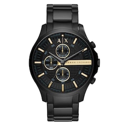 17430122 - Hampton Black Stainless Steel Chronograph Mens Watch