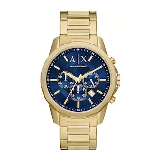 Armani Exchange Banks Chronograph Blue Dial Mens Watch