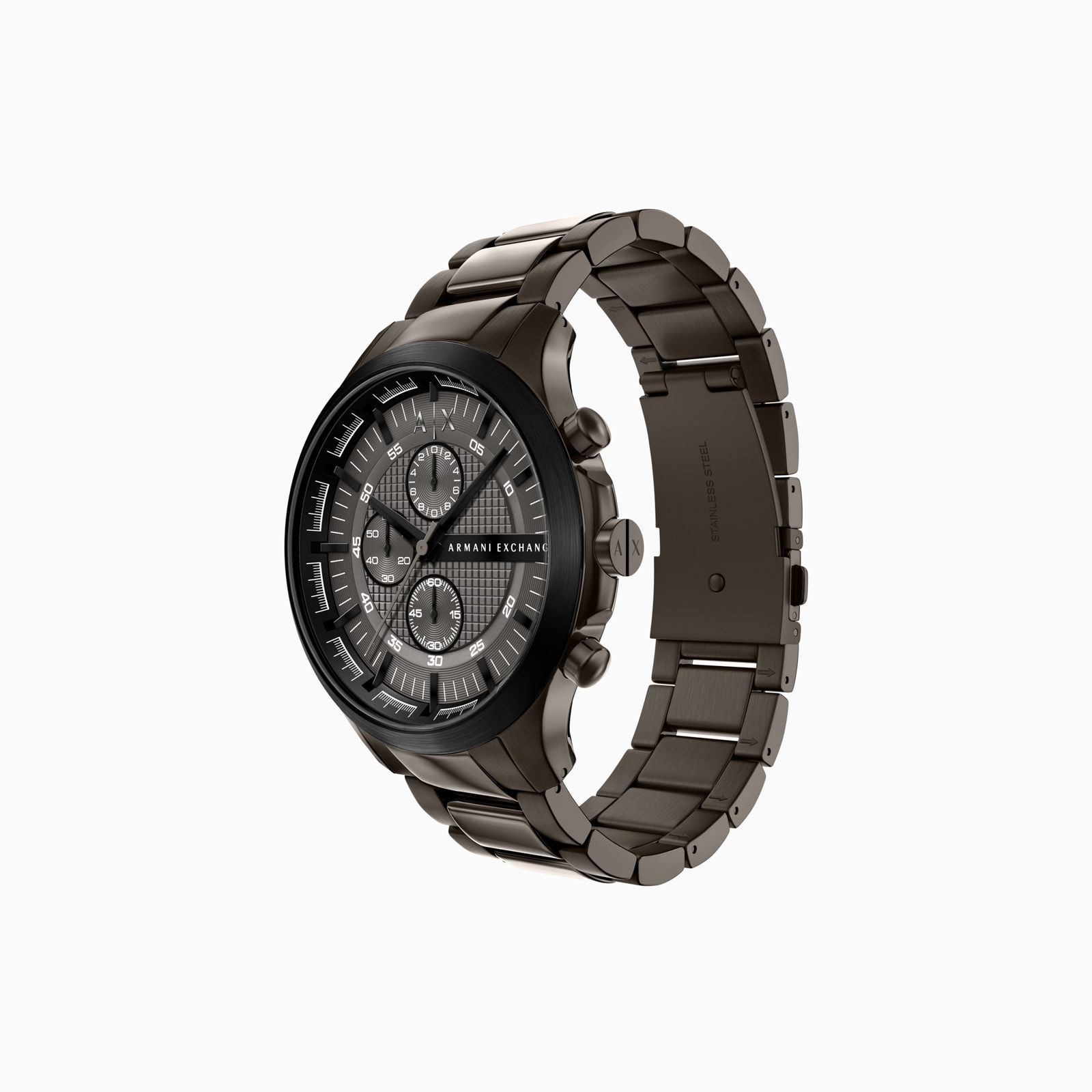 Armani Exchange Quartz Stainless Steel Mens Watch Brown Armani Exchange Quartz Stainless Steel Mens Watch Brown