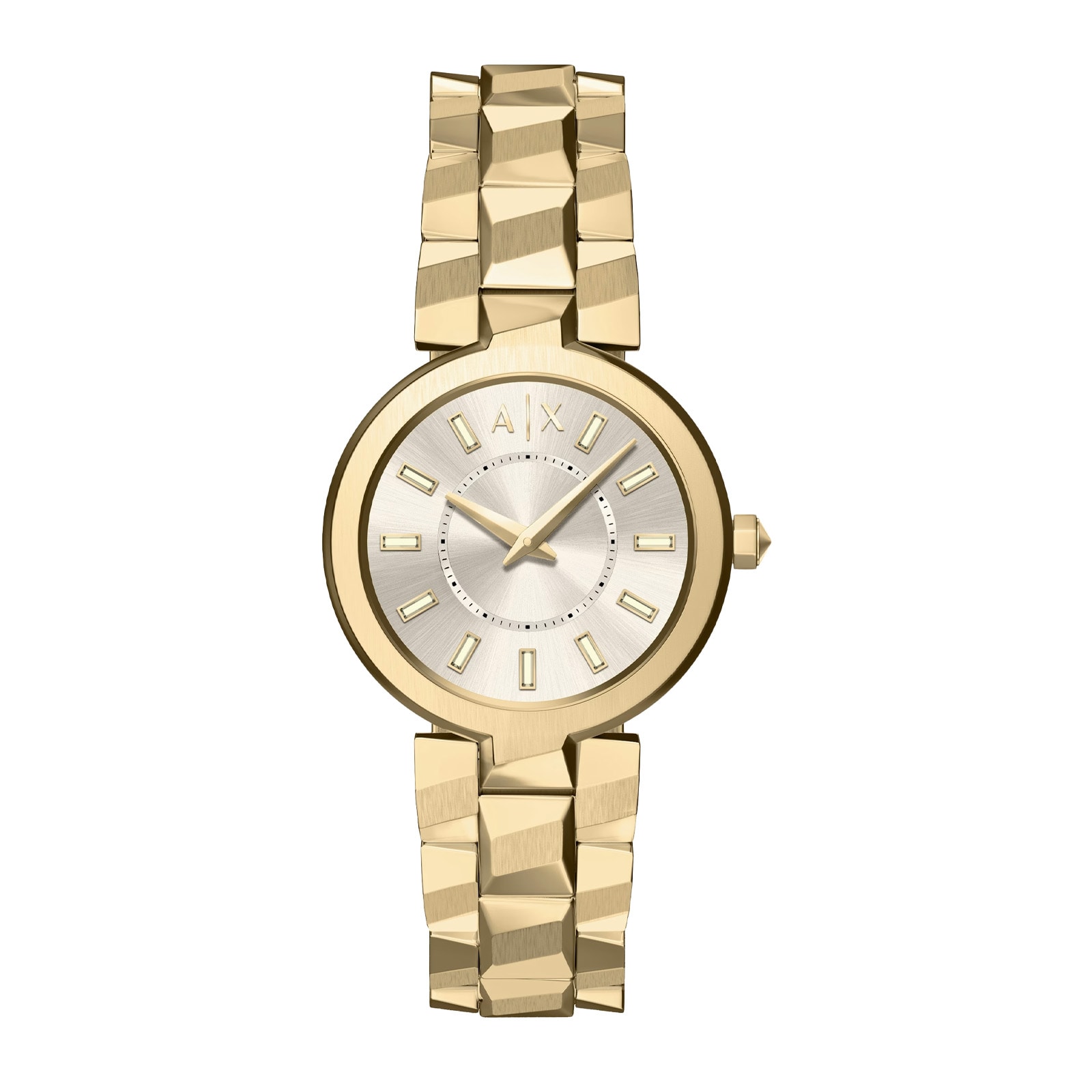 Armani Exchange Audora Quartz Ladies Watch Champagne Armani Exchange Audora Quartz Ladies Watch Champagne
