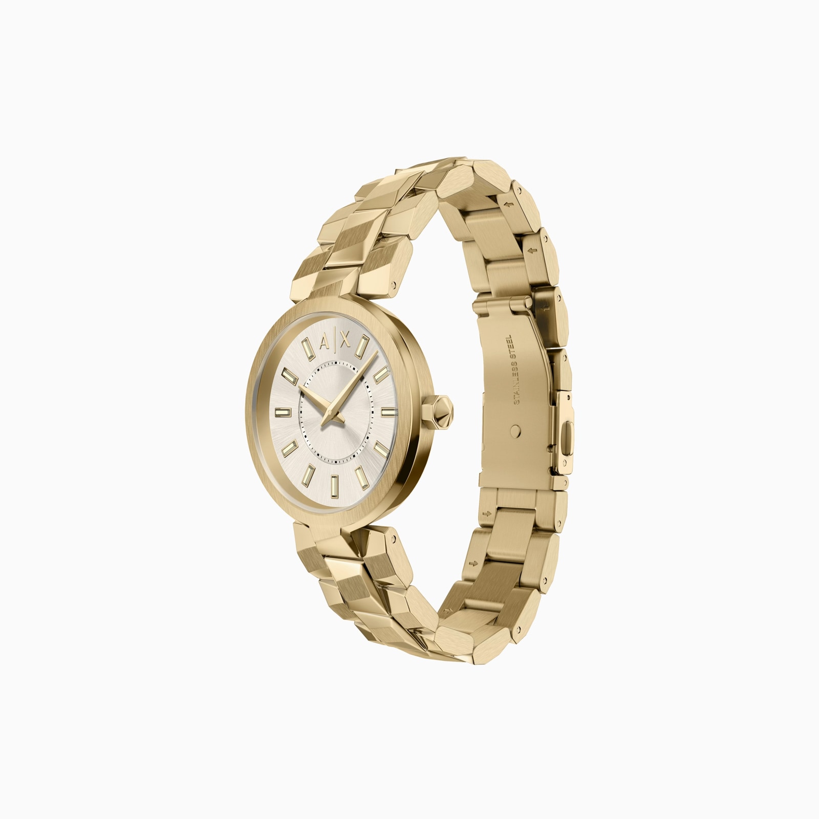 Armani Exchange Audora Quartz Ladies Watch Champagne Armani Exchange Audora Quartz Ladies Watch Champagne