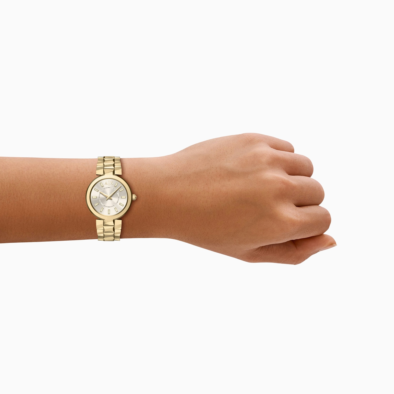 Armani Exchange Audora Quartz Ladies Watch Champagne Armani Exchange Audora Quartz Ladies Watch Champagne