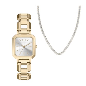Armani Exchange Leila Ladies Watch Gift set Silver