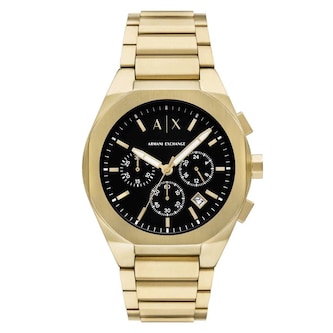 Armani Exchange Sync Chronograph Gold-Tone Stainless Steel Mens Watch