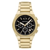 Armani Exchange Sync Chronograph Gold-Tone Stainless Steel Mens Watch