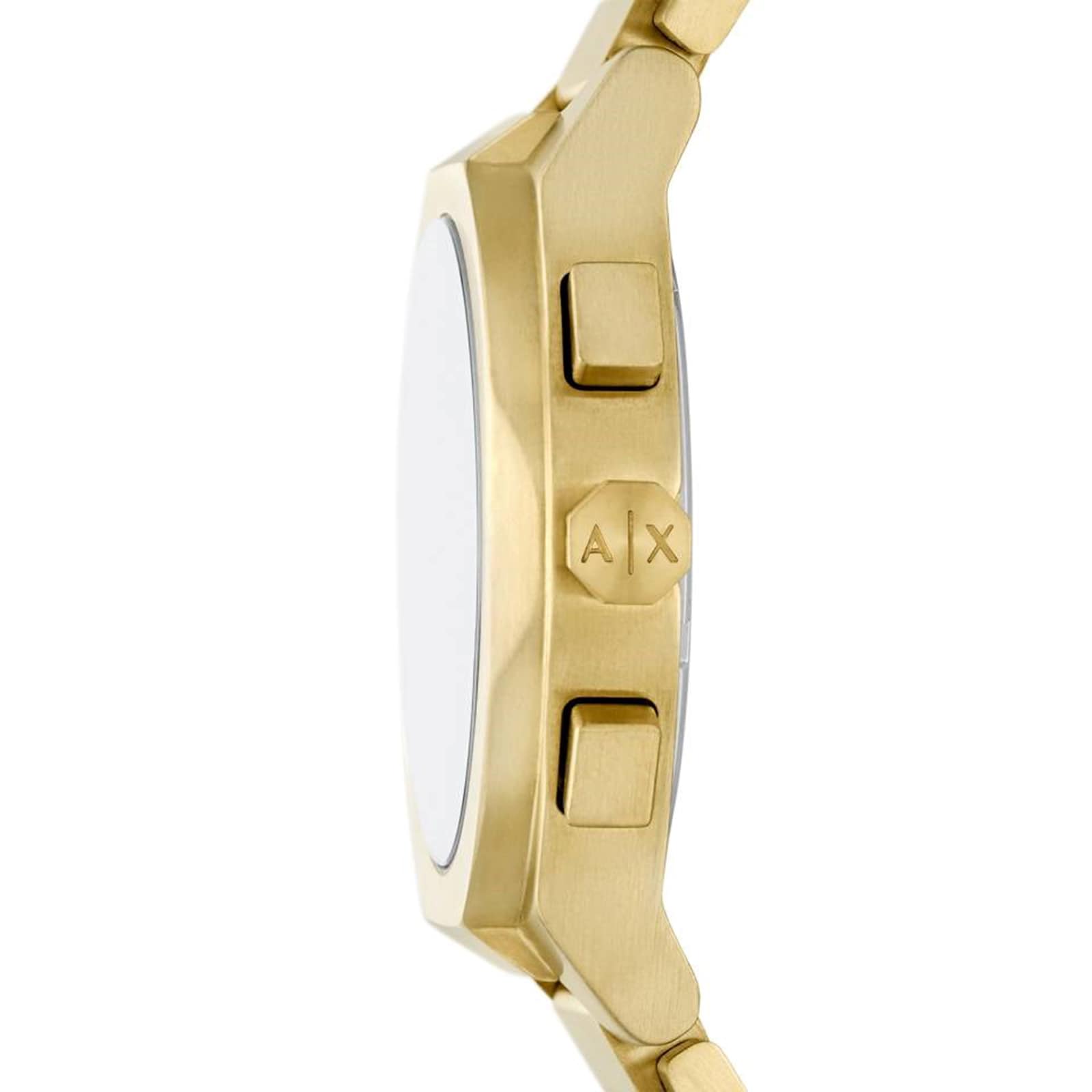 Armani Exchange Sync Chronograph Gold-Tone Stainless Steel Mens Watch Armani Exchange Sync Chronograph Gold-Tone Stainless Steel Mens Watch