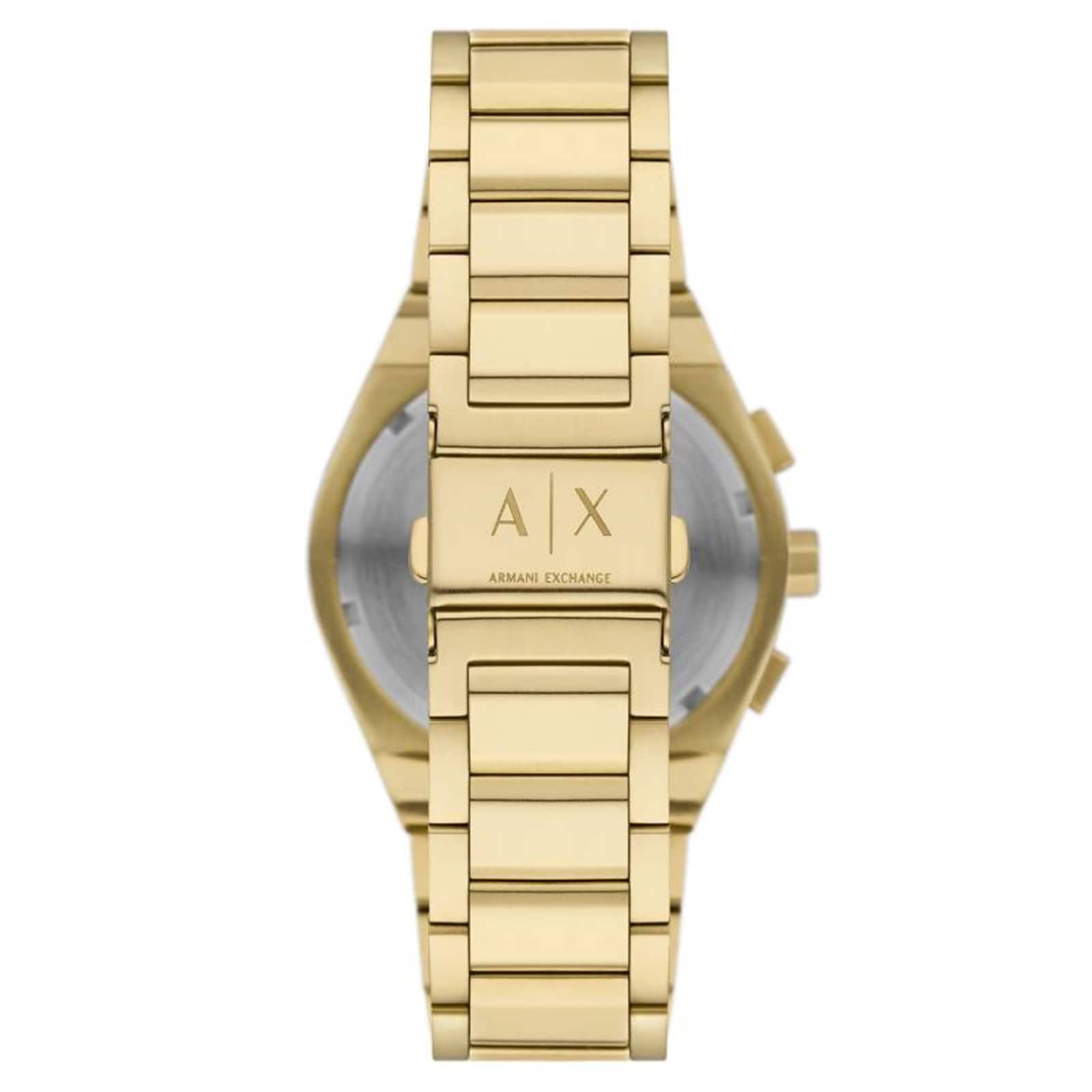 Armani Exchange Sync Chronograph Gold-Tone Stainless Steel Mens Watch Armani Exchange Sync Chronograph Gold-Tone Stainless Steel Mens Watch