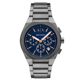 Armani Exchange Sync Chronograph Gunmetal Stainless Steel Mens Watch