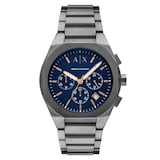 Armani Exchange Sync Chronograph Gunmetal Stainless Steel Mens Watch