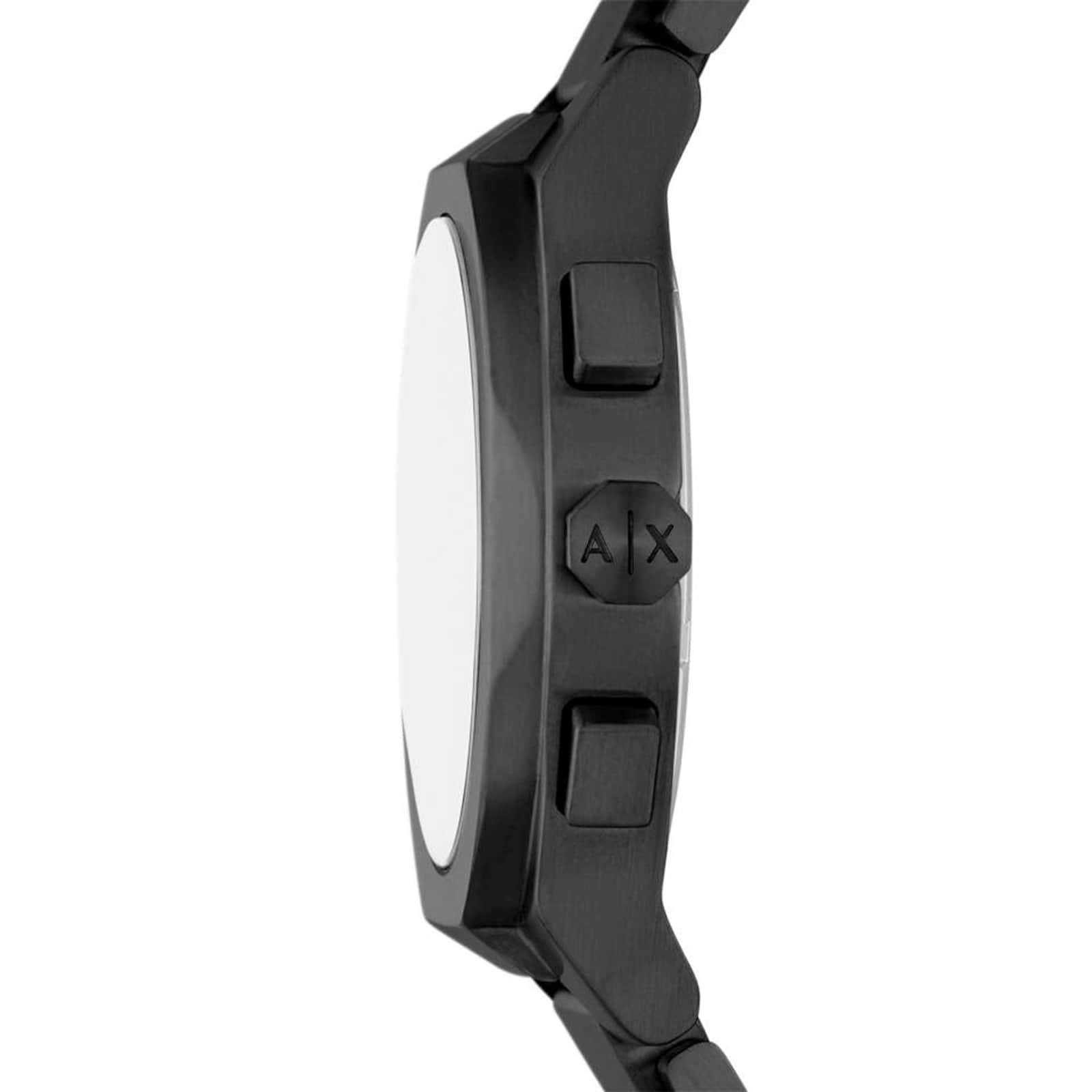 Armani Exchange Sync Chronograph Black Stainless Steel Mens Watch Armani Exchange Sync Chronograph Black Stainless Steel Mens Watch
