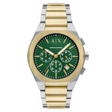 Armani Exchange Sync Chronograph Two-Tone Stainless Steel Mens Watch
