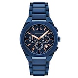 Armani Exchange Sync Chronograph Blue Stainless Steel Mens Watch