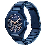 Armani Exchange Sync Chronograph Blue Stainless Steel Mens Watch