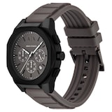 Armani Exchange Sync Chronograph Grey Leather Mens Watch