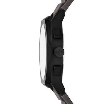 Armani Exchange Sync Chronograph Grey Leather Mens Watch