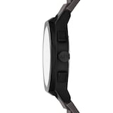 Armani Exchange Sync Chronograph Grey Leather Mens Watch