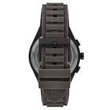 Armani Exchange Sync Chronograph Grey Leather Mens Watch