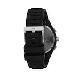 Armani Exchange Sync Chronograph Black Silicone Mens Watch