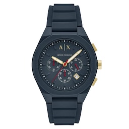 17430451 - Sync Chronograph Blue Silicone Mens Watch