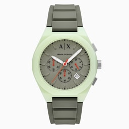 17430453 - Sync Chronograph Green Silicone Mens Watch