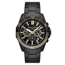17430455 - Spencer Chronograph Black Stainless Steel Mens Watch