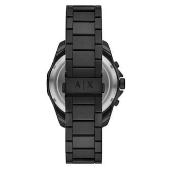 Armani Exchange Chronograph Black Stainless Steel Mens Watch