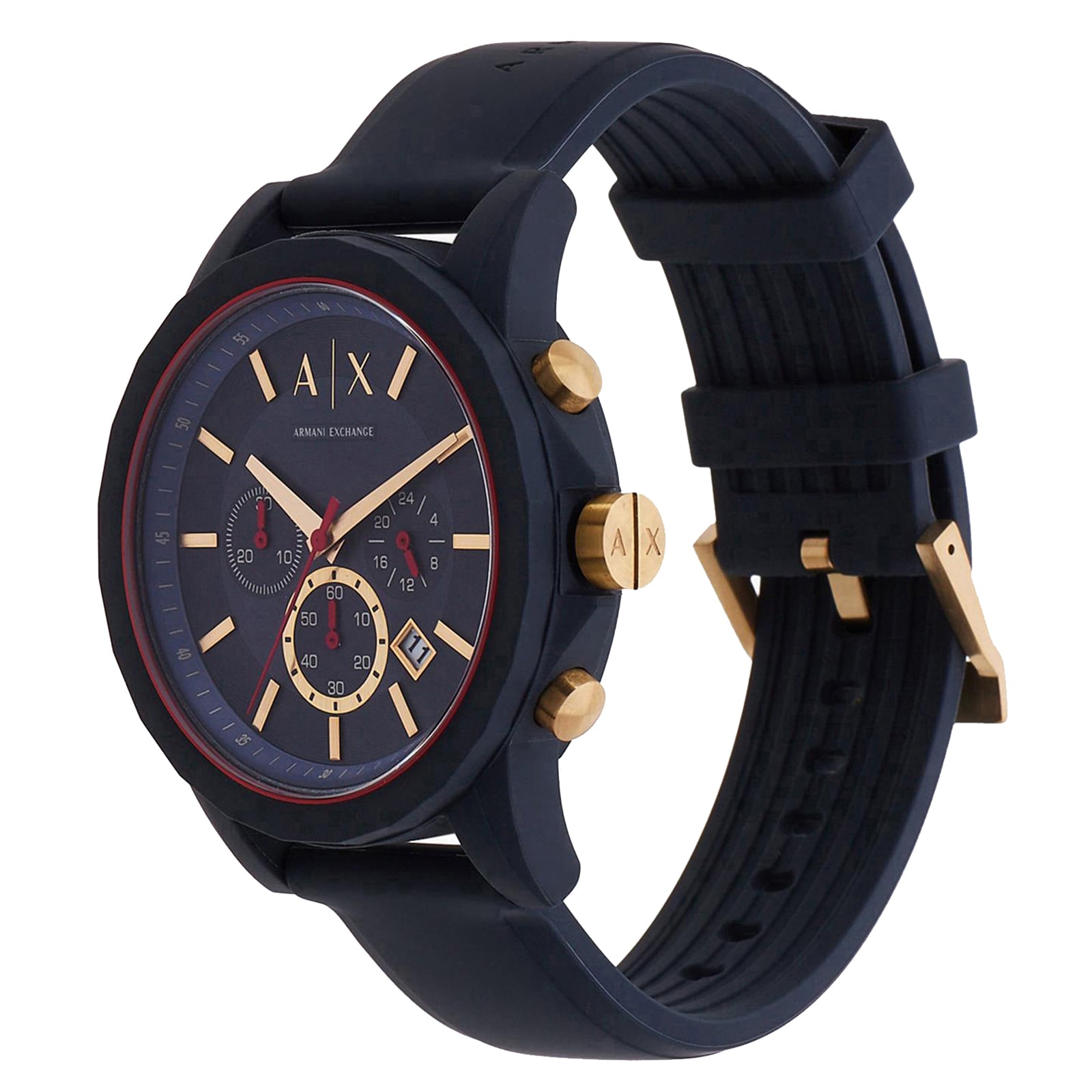 Armani Exchange Outerbanks Chronograph Blue Silicone Mens Watch