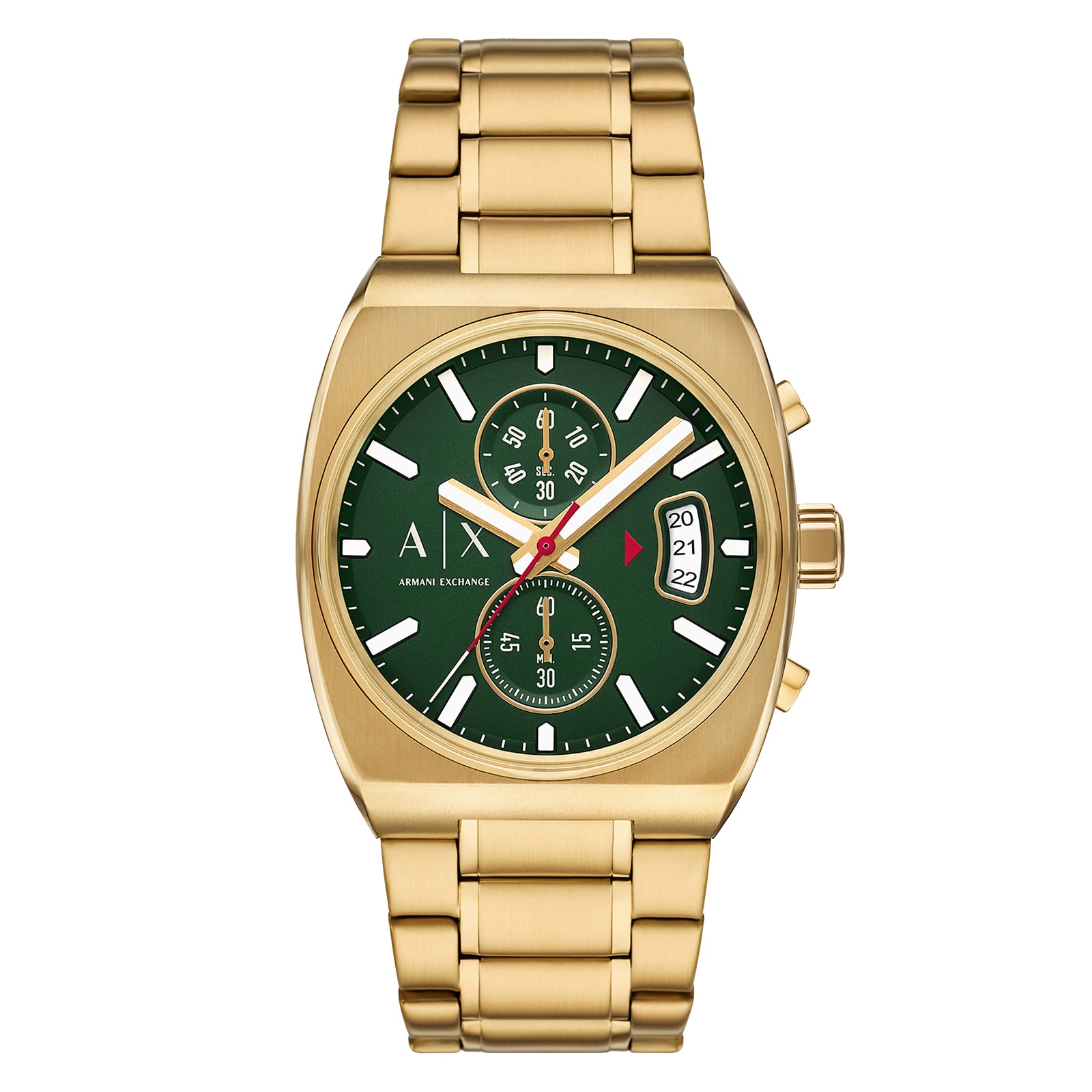 Armani Exchange Oliver Chronograph Gold-Tone Stainless Steel Mens Watch