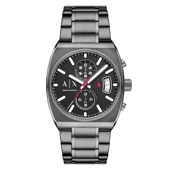 Armani Exchange Oliver Chronograph Gunmetal Stainless Steel Mens Watch