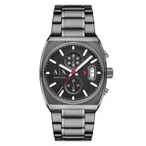 Armani Exchange Chronograph Gunmetal Stainless Steel Mens Watch