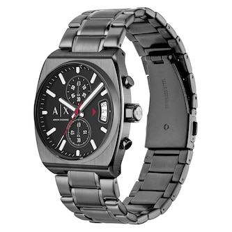 Armani Exchange Oliver Chronograph Gunmetal Stainless Steel Mens Watch