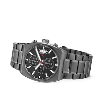 Armani Exchange Chronograph Gunmetal Stainless Steel Mens Watch