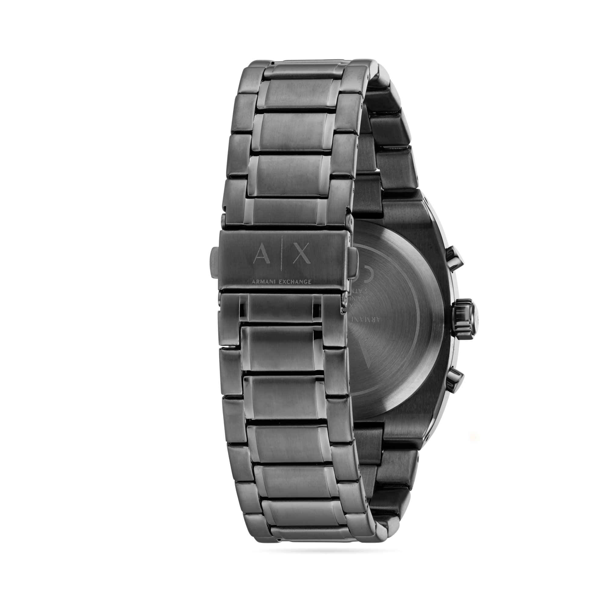 Armani Exchange Chronograph Gunmetal Stainless Steel Mens Watch