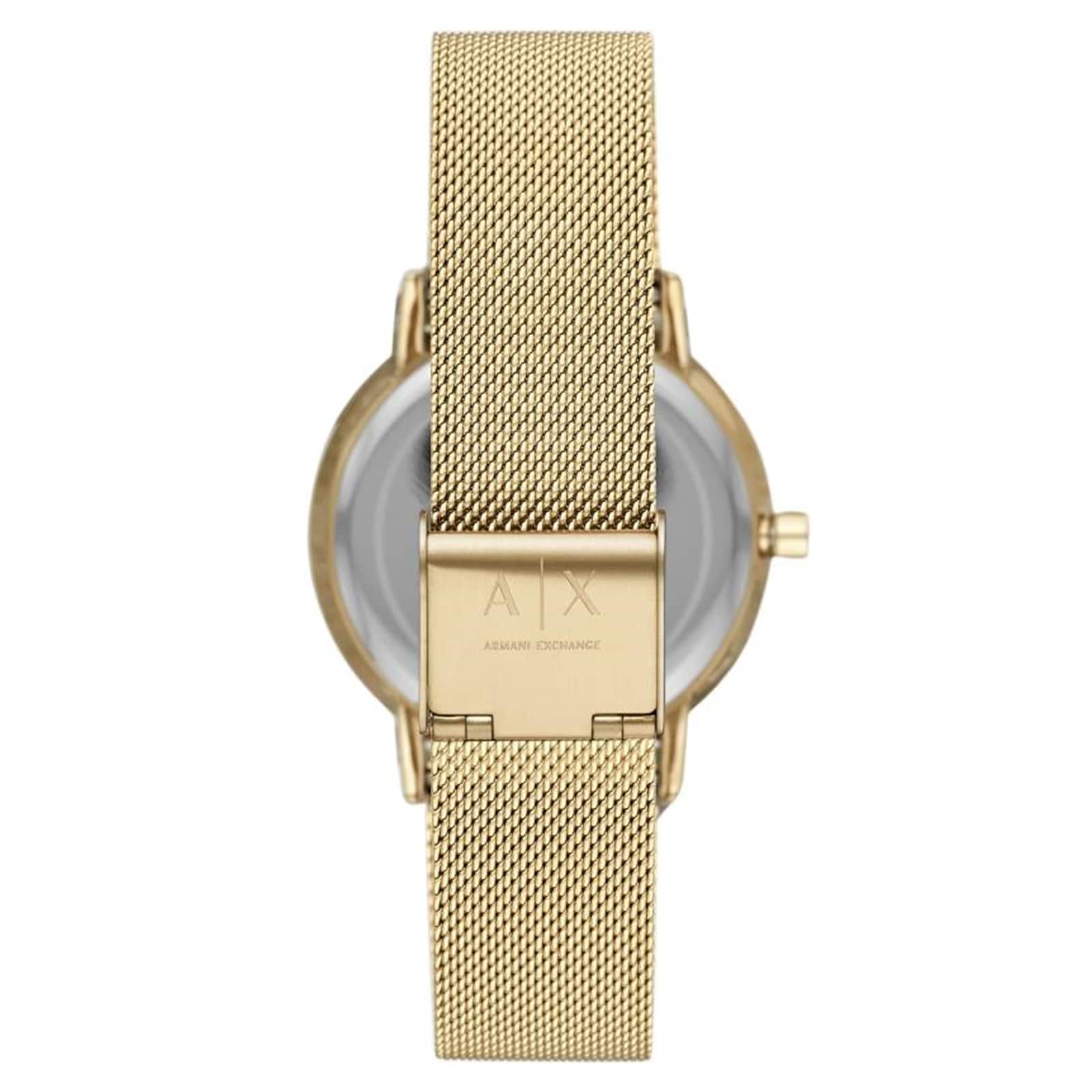 Armani Exchange Lola Three-Hand Rose Gold-Tone Steel Ladies Watch