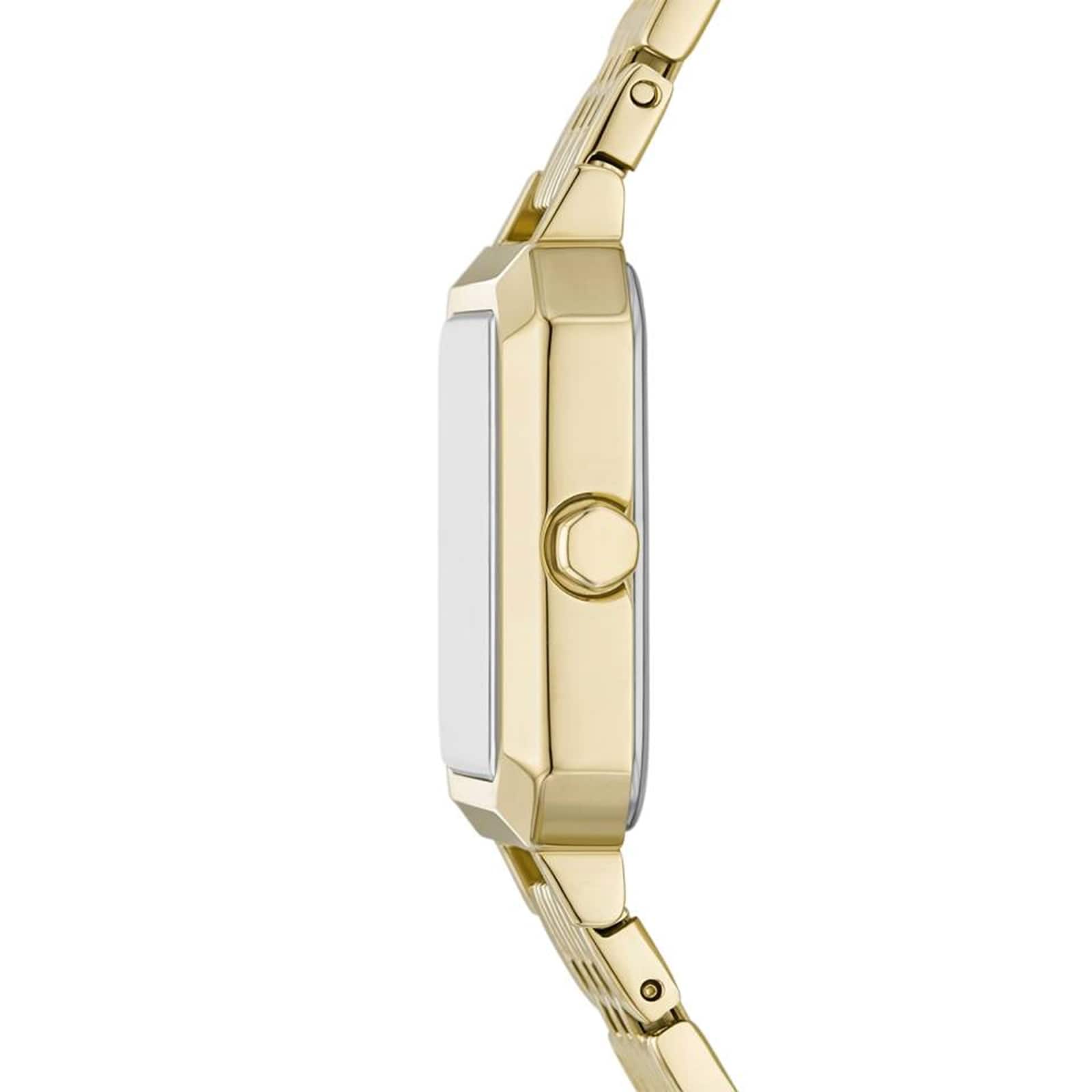 Armani Exchange Three-Hand Gold-Tone Stainless Steel Ladies Watch Armani Exchange Three-Hand Gold-Tone Stainless Steel Ladies Watch