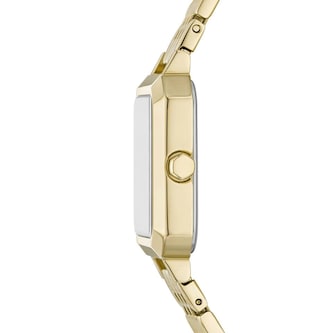 Armani Exchange Leila Three-Hand Gold-Tone Stainless Steel Ladies Watch