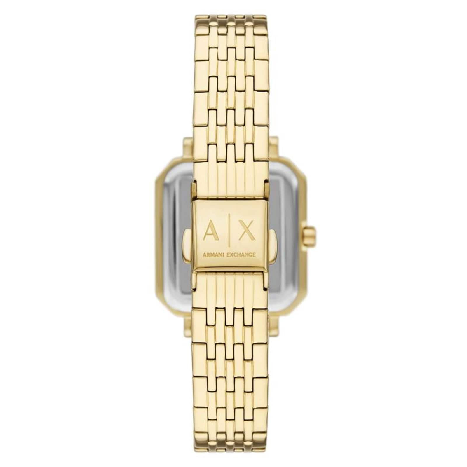 Armani Exchange Three-Hand Gold-Tone Stainless Steel Ladies Watch Armani Exchange Three-Hand Gold-Tone Stainless Steel Ladies Watch