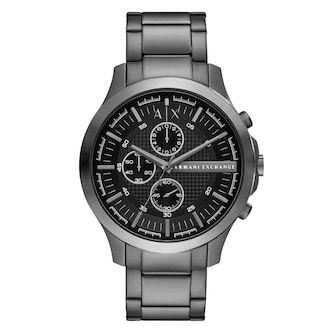 Armani Exchange Hampton Chronograph Gunmetal Stainless Steel Mens Watch