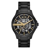 Armani Exchange Automatic Black Stainless Steel Mens Watch