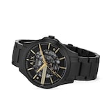 Armani Exchange Automatic Black Stainless Steel Mens Watch